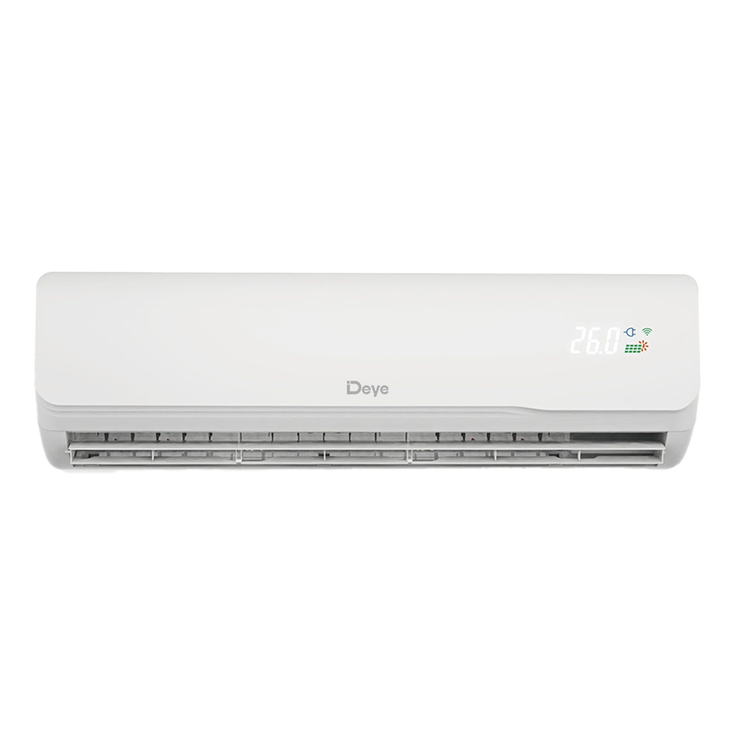 DEYE DWGA21-ACDCBLW-09KR2(EU) 2,7 kW AC/DC (netzgekoppelt/Inselbetrieb) Solar-Klimaanlage DC-Inverter R32 Mono-Split-Wandgerät Innen- und Außengerät Kühlung & Heizung
